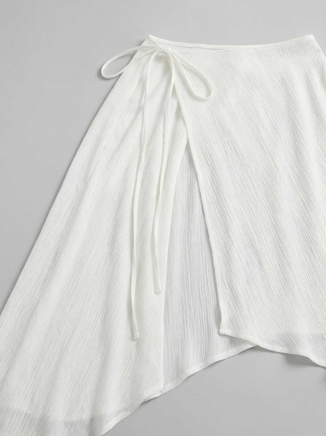 The Capri — White Wrap Skirt Cover-Up - 02-detail-closeup