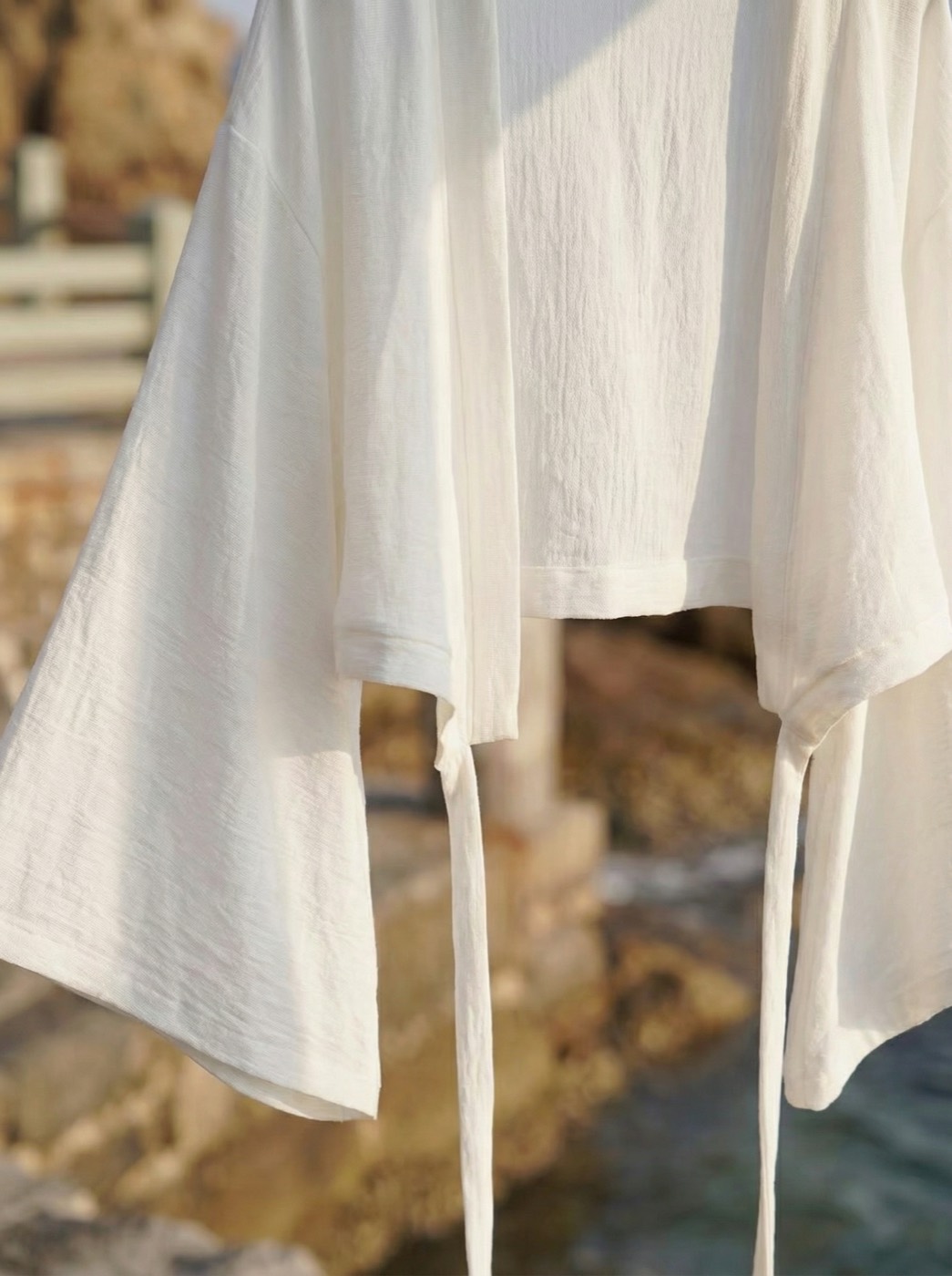 The Positano — White Resort Cover-Up - 02-detail-closeup