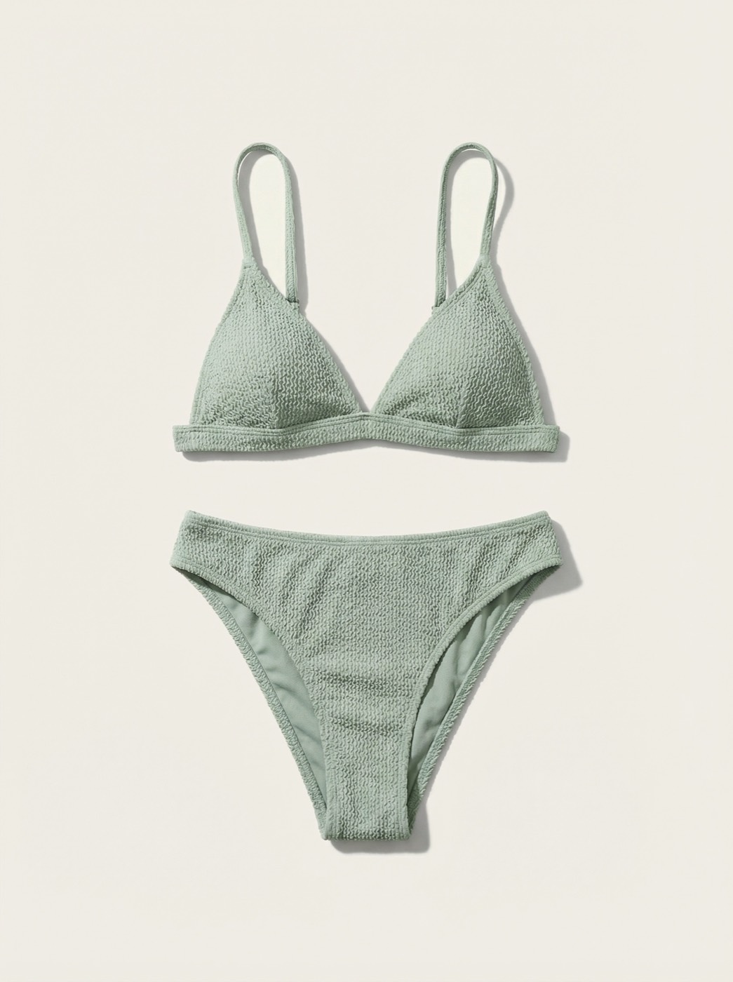 The Sienna — Sage Crinkle Triangle Bikini Set - 01-pure-background-main