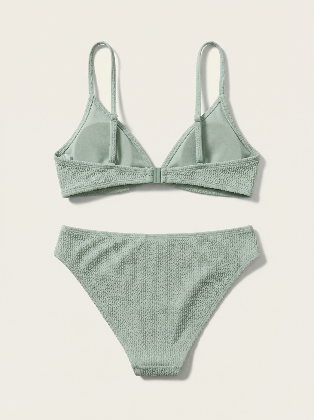 The Sienna — Sage Crinkle Triangle Bikini Set - 05-no-model-alt