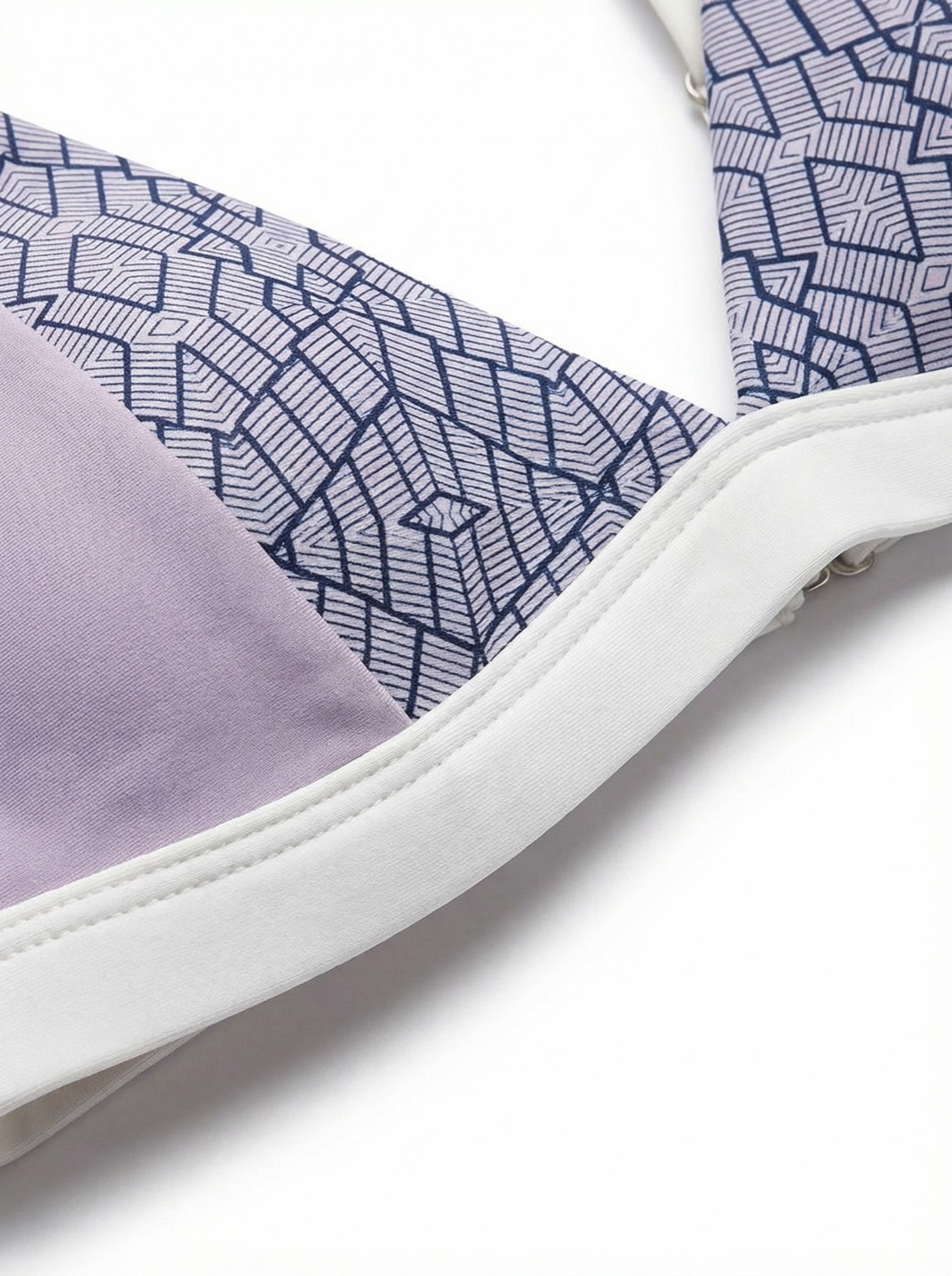 The Mosaic — Lavender Geometric Print Bikini - 06-detail-1