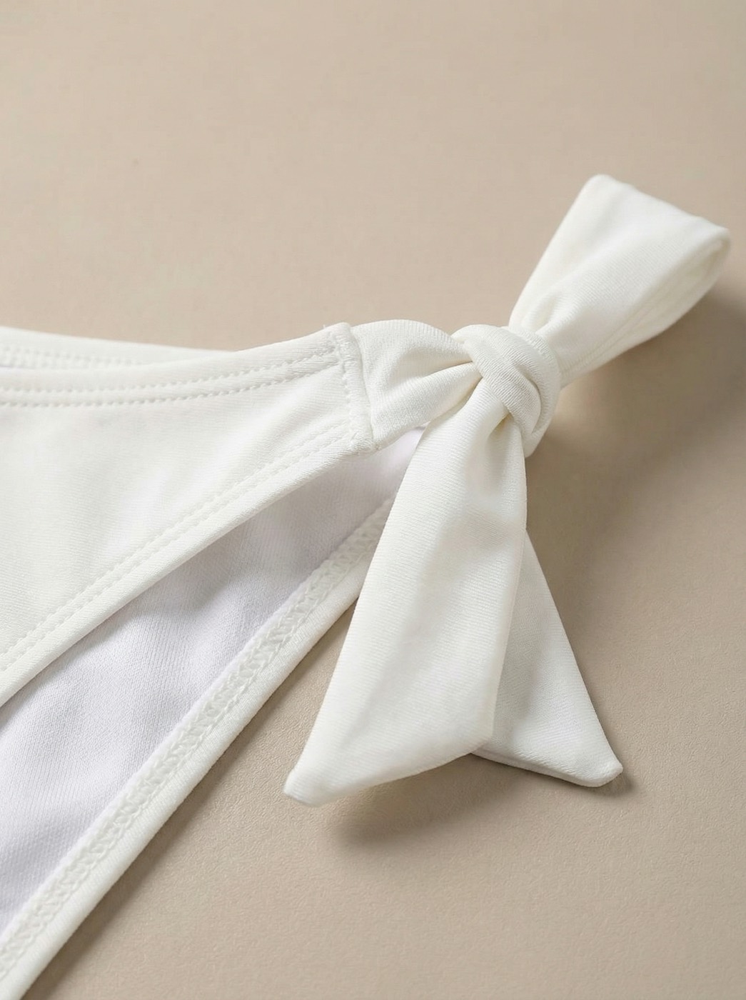 The Amalfi — Color-Block Triangle Bikini in Sunset - 06-detail-1
